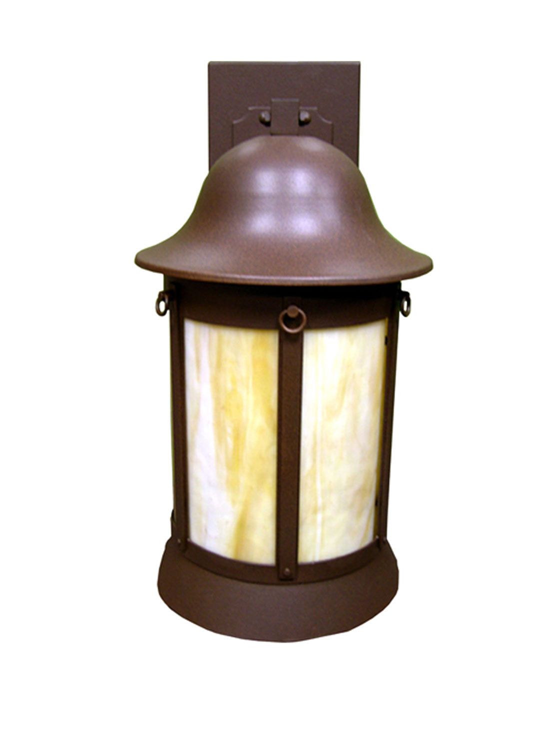 Meyda Tiffany Lighting 82911 Bowler One Light Wall Sconce Outdoor Bronze / Dark