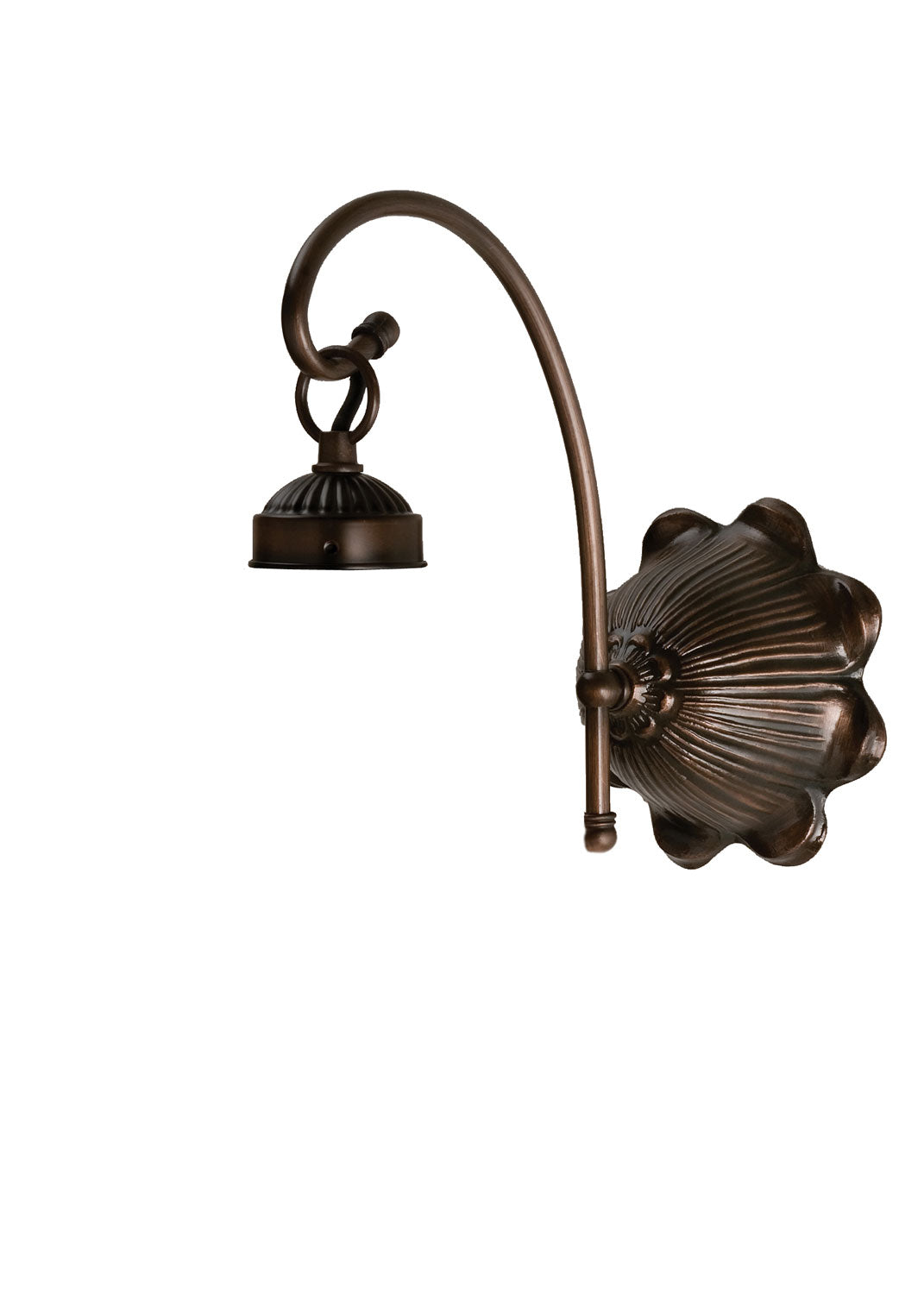 Meyda Tiffany Lighting 98632 Mahogany Bronze One Light Wall Sconce Utility Light Bronze / Dark