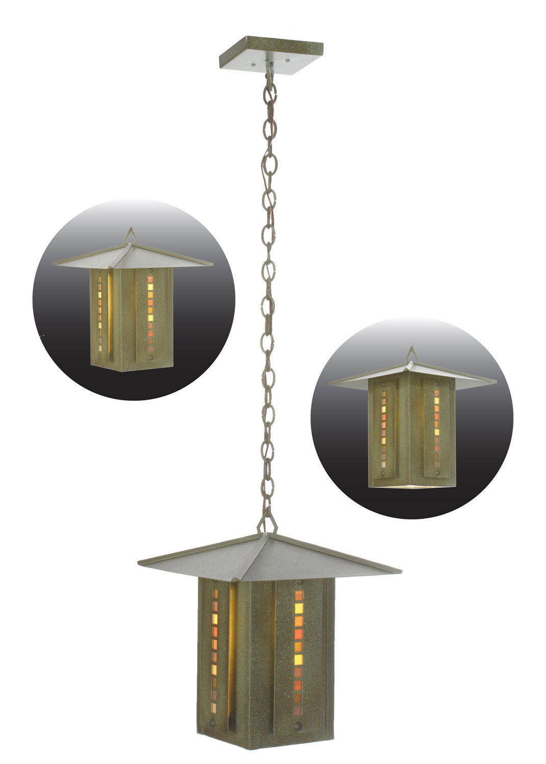 Meyda Tiffany Lighting 99387 Moss Creek One Light Pendant Outdoor Copper/Antique/Verde