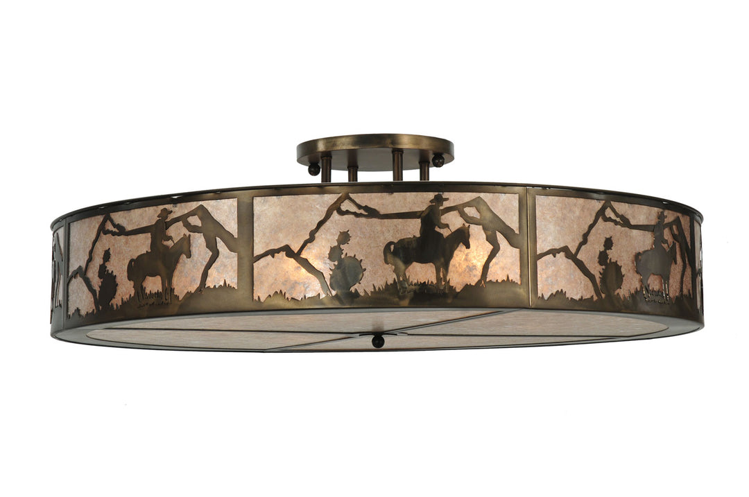 Meyda Tiffany Cowboy 99865 Ceiling Light - Antique Copper