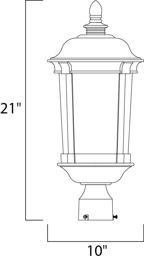 Maxim Lighting 3021CDBZ  Dover Dc Outdoor Bronze