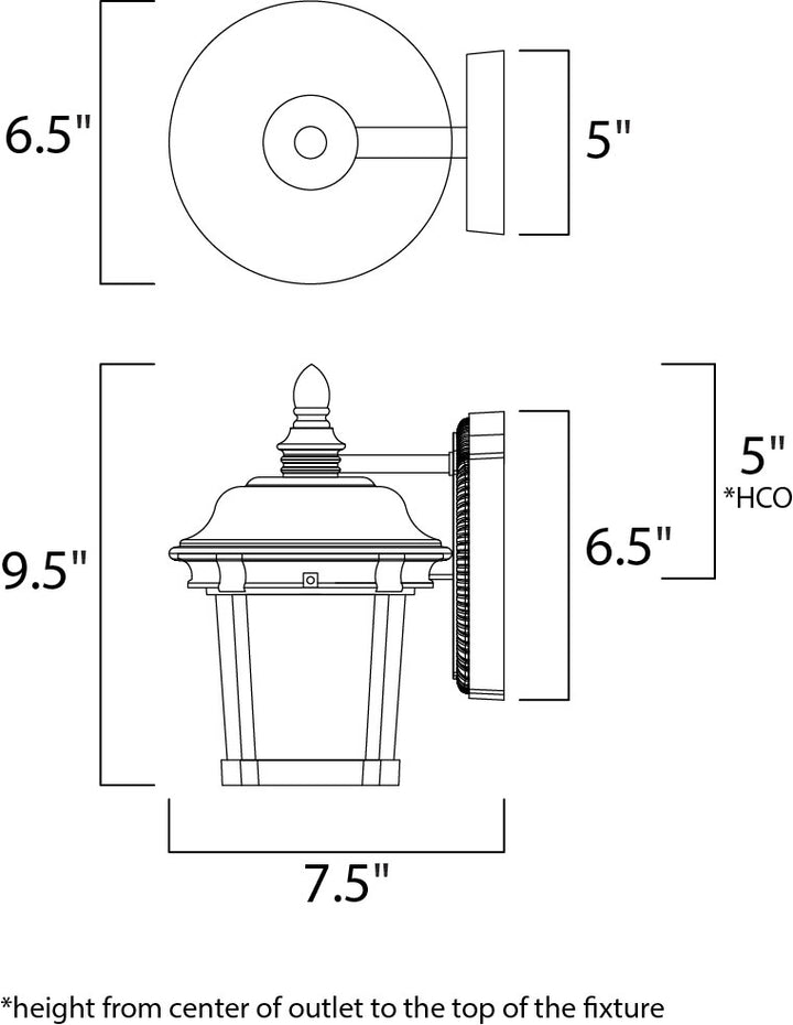 Maxim Lighting 3026CDBZ  Dover Dc Outdoor Bronze