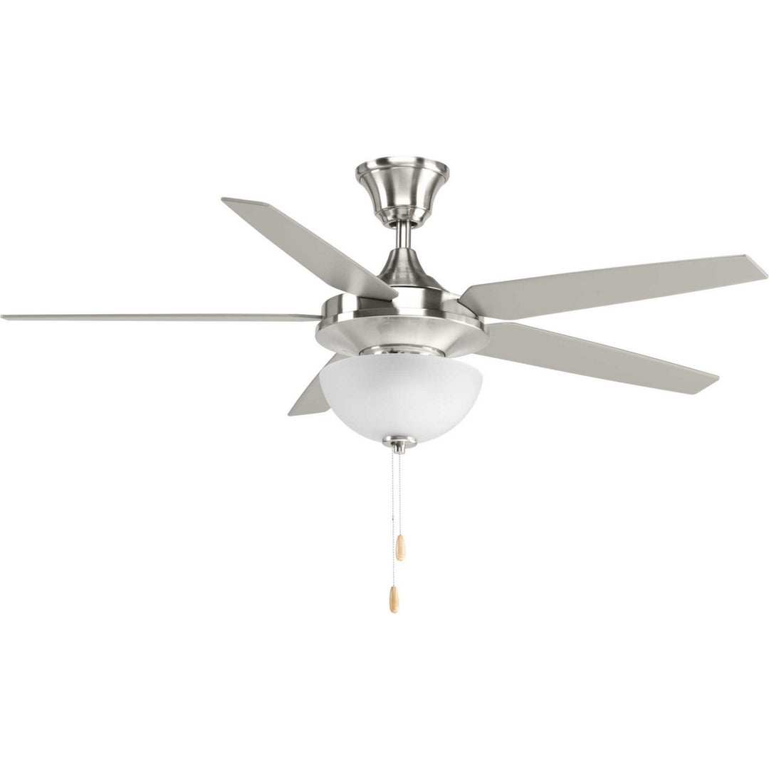 Progress Airpro Signature Plus P2530-09 Ceiling Fan - Brushed Nickel, Silver, Natural Cherry/