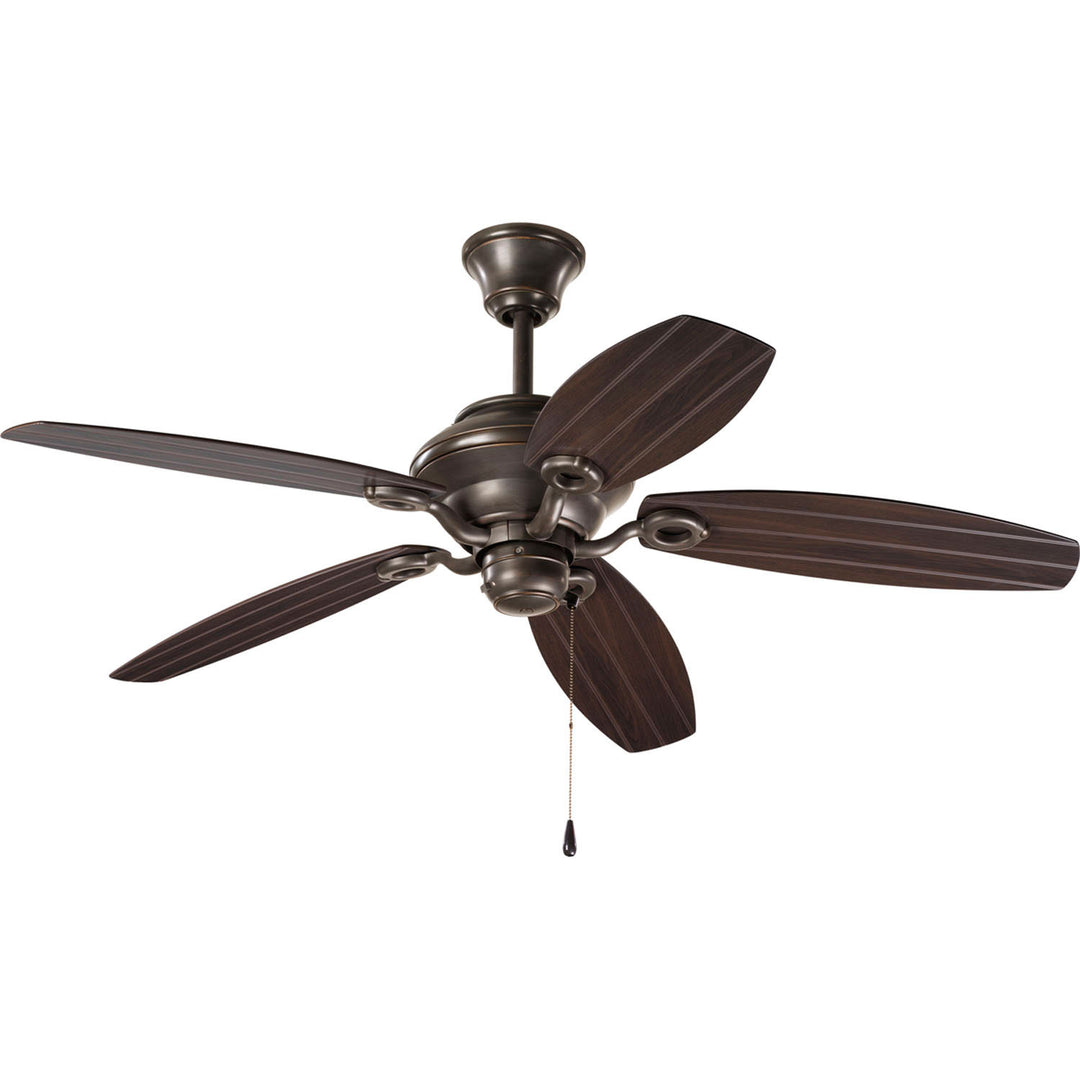 Progress Airpro P2533-20 Ceiling Fan - Antique Bronze, Toasted Oak/