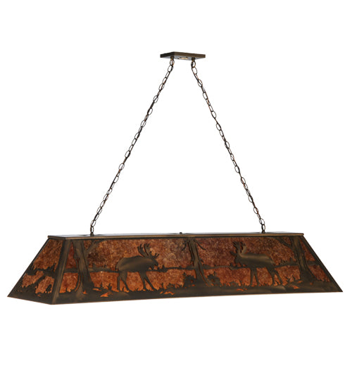 Meyda Tiffany Moose At Lake 30333 Pendant Light - Antique Copper