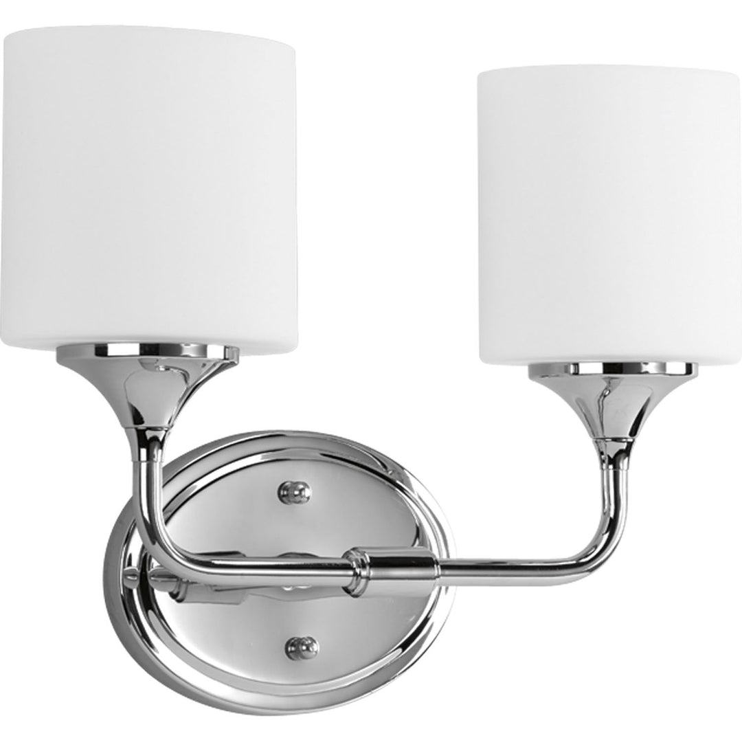 Progress Lynzie P2802-15 Bath Vanity Light 15 in. wide - Polished Chrome