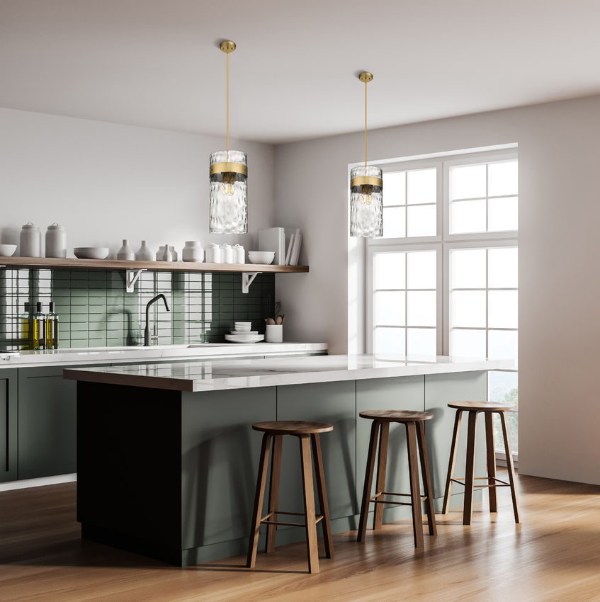 Z-Lite Fontaine 3035P12-RB Pendant Light - Rubbed Brass