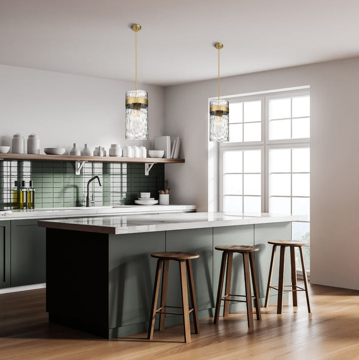 Z-Lite Fontaine 3035P12-RB Pendant Light - Rubbed Brass