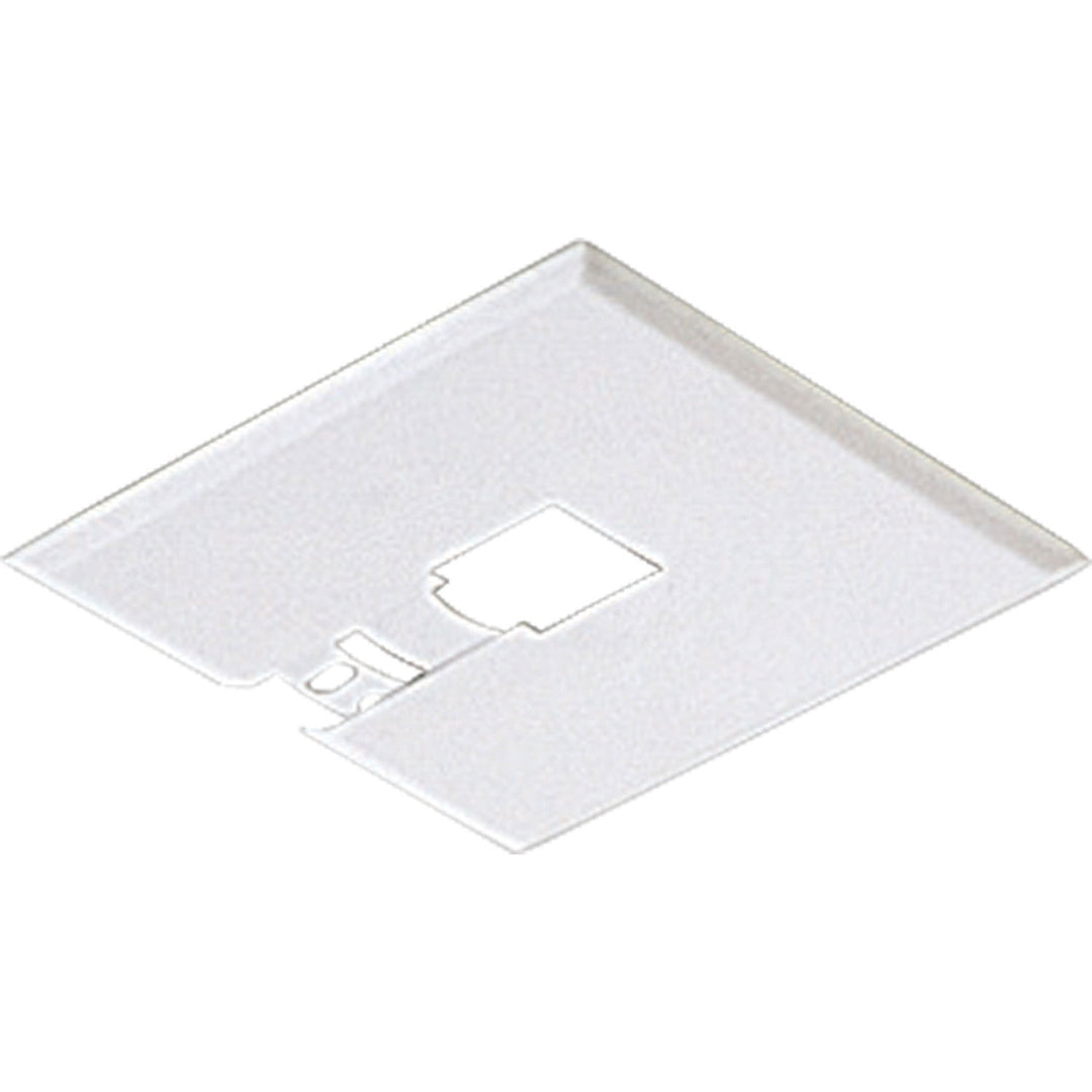 Progress Lighting P9107-28 Track Accessories Canopy Kit Flsh Mnt Track Light White