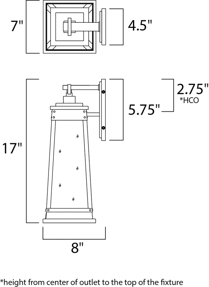 Maxim Lighting 3044RPOLB  Schooner Outdoor Olde Brass