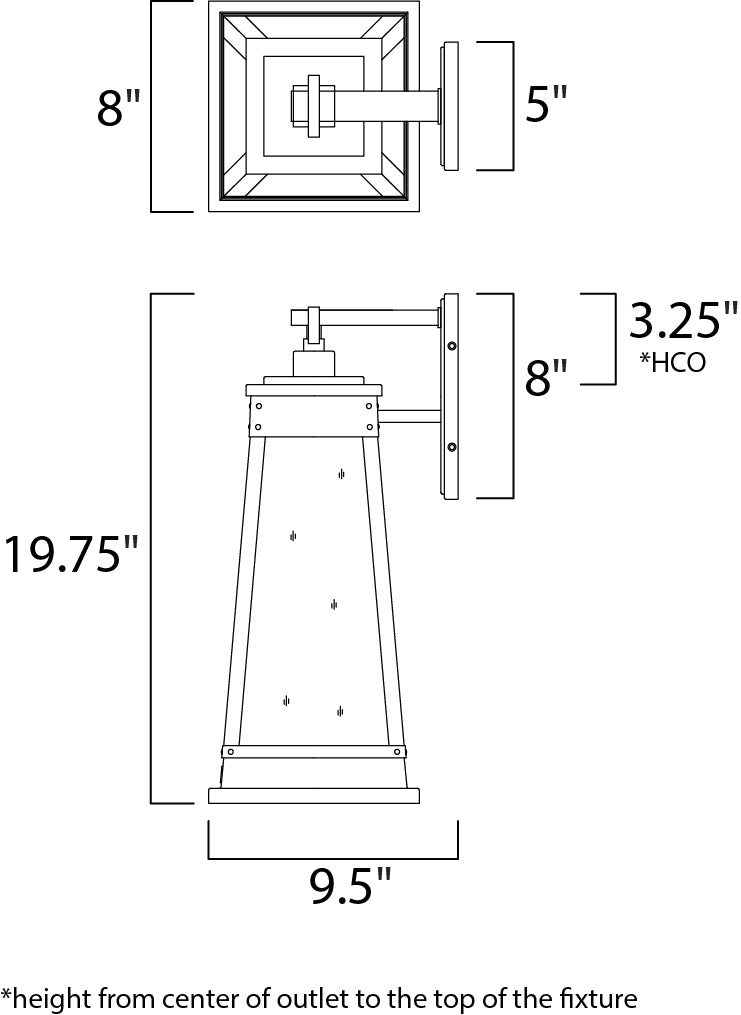 Maxim Lighting 3045RPOLB  Schooner Outdoor Olde Brass