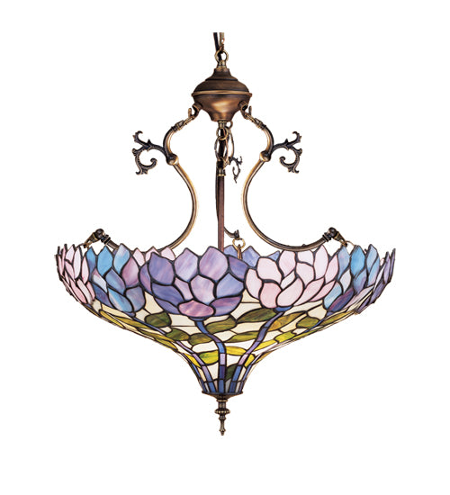 Meyda Tiffany Wisteria 30450 Pendant Light - Antique Nickel