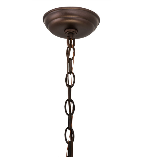 Meyda Tiffany Lighting 30459 Revival Three Light Pendant Hardware Utility Light Bronze / Dark