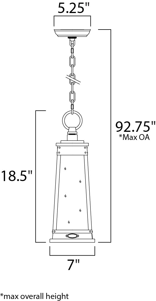 Maxim Lighting 3049RPOLB  Schooner Outdoor Olde Brass