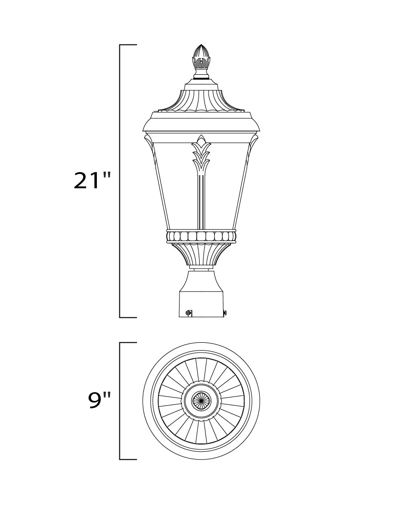 Maxim Lighting 3050WGBK  Sentry Outdoor Black