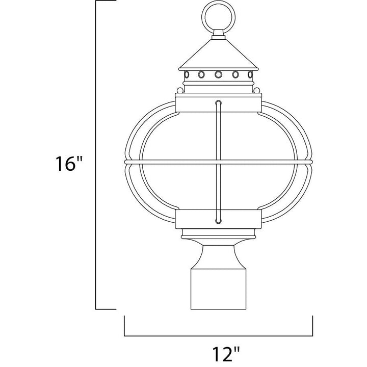 Maxim Lighting 30500CDOI  Portsmouth Outdoor Oil Rubbed Bronze