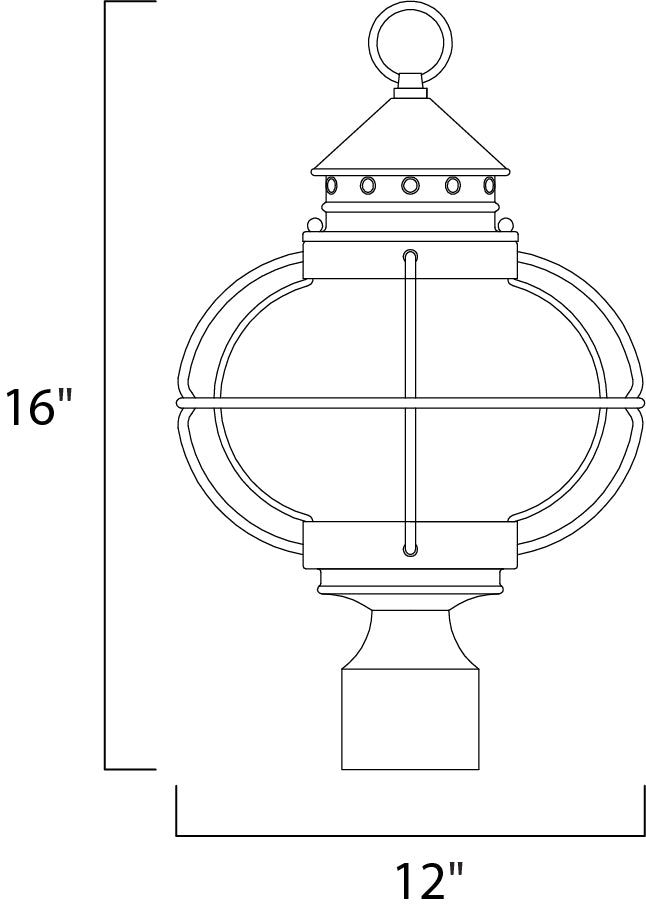 Maxim Lighting 30500CDOI  Portsmouth Outdoor Oil Rubbed Bronze