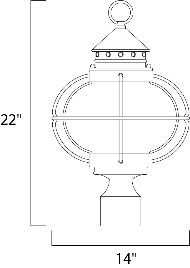 Maxim Lighting 30501CDOI  Portsmouth Outdoor Oil Rubbed Bronze