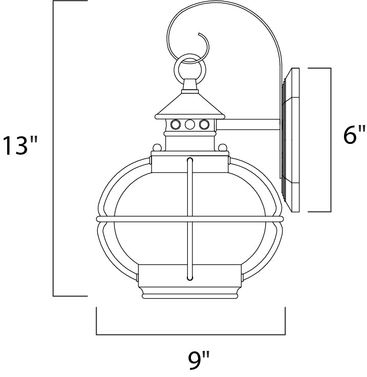 Maxim Lighting 30502CDOI  Portsmouth Outdoor Oil Rubbed Bronze