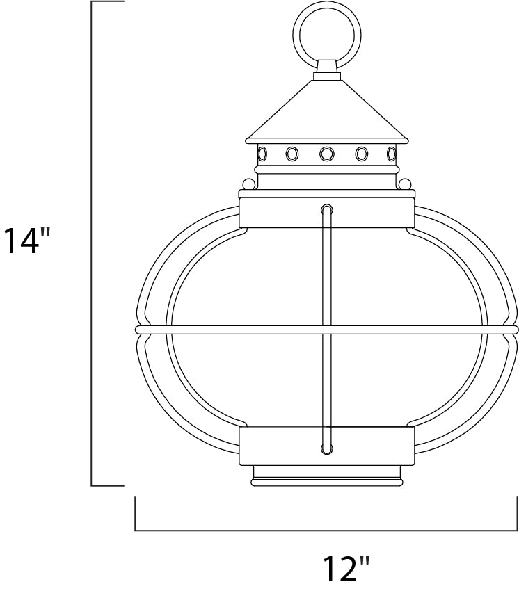 Maxim Lighting 30506CDOI  Portsmouth Outdoor Oil Rubbed Bronze