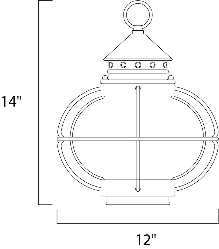 Maxim Lighting 30506CDOI  Portsmouth Outdoor Oil Rubbed Bronze
