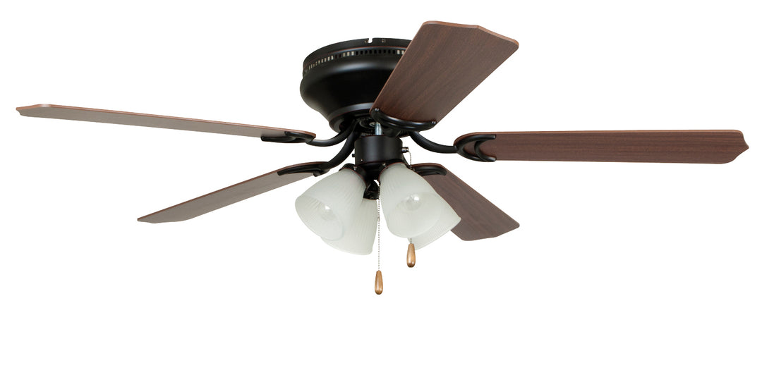Craftmade Brilliante 4 Light BRC52ORB5C Ceiling Fan 52 - Oil Rubbed Bronze, Mahogany/Cherry/