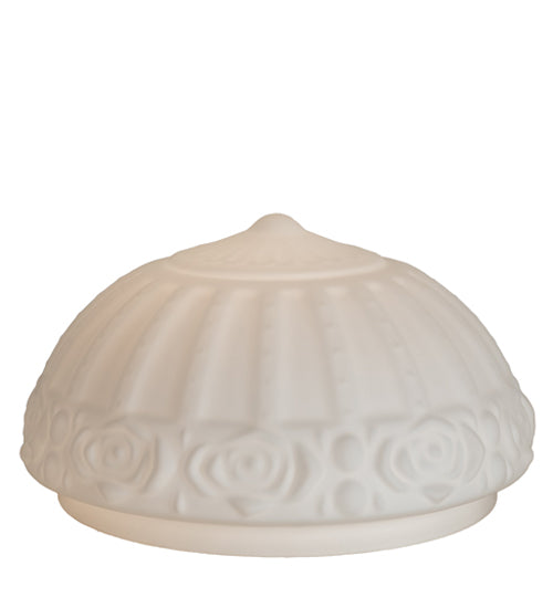 Meyda Tiffany Lighting 30524 White Puffy Rose Shade Lamp Shade White