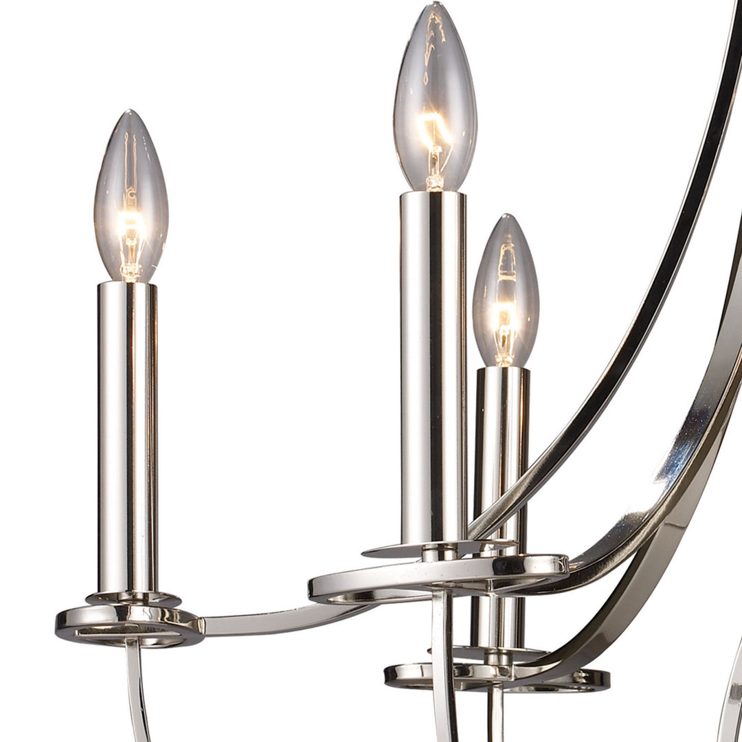 Elk Dione 10121/6 Chandelier Light - Polished Nickel