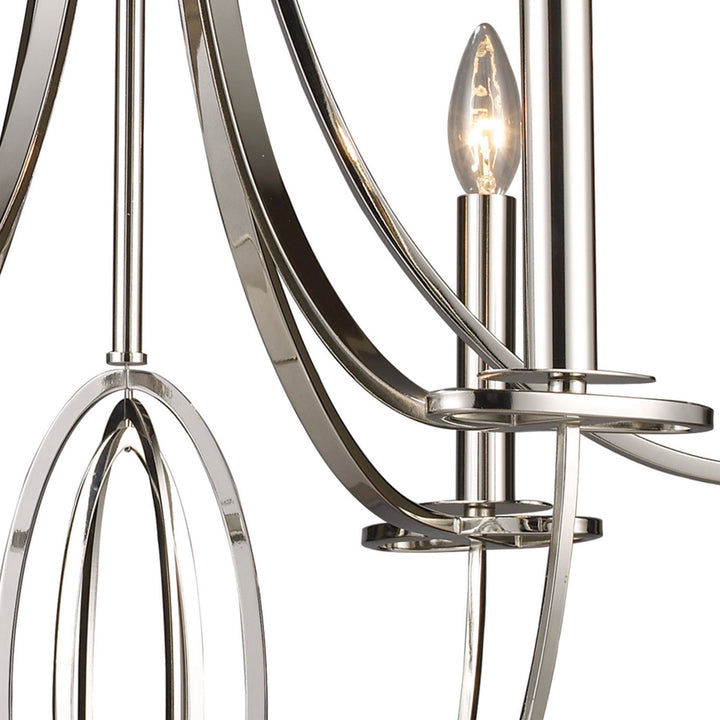 Elk Dione 10121/6 Chandelier Light - Polished Nickel