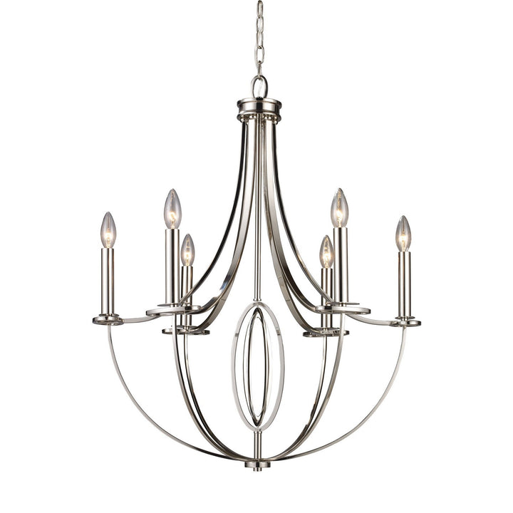 Elk Dione 10121/6 Chandelier Light - Polished Nickel