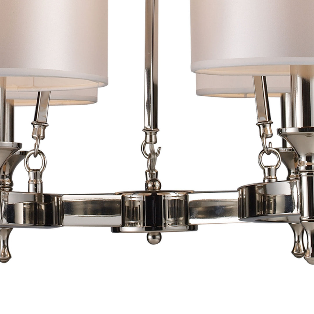 Elk Pembroke 10123/6 Chandelier Light - Polished Nickel