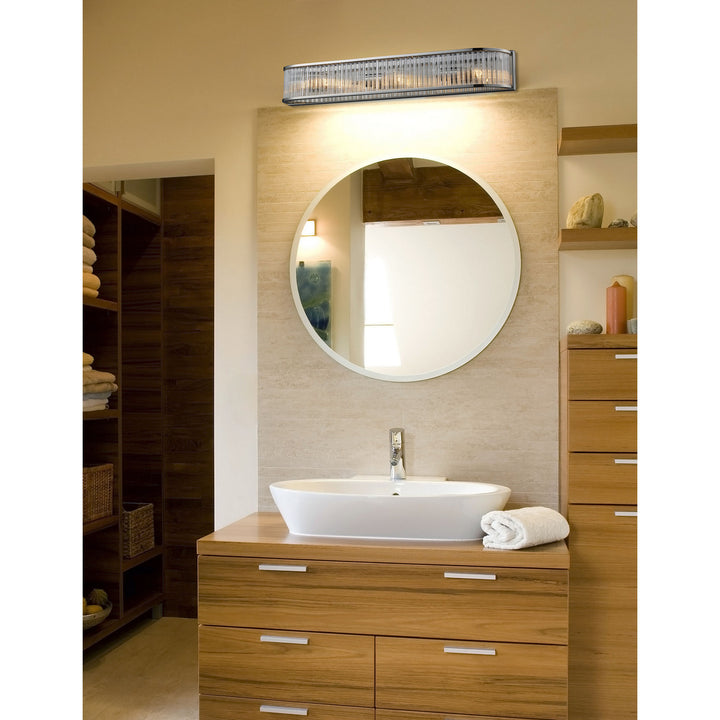 Elk Braxton 10127/3 Bath Vanity Light 28 in. wide - Polished Nickel