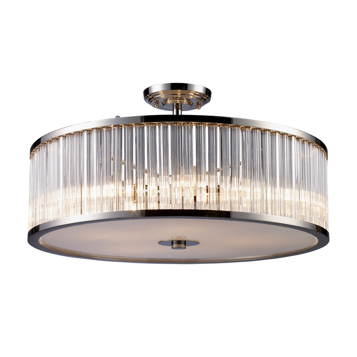 Elk Braxton 10129/5 Pendant Light - Polished Nickel