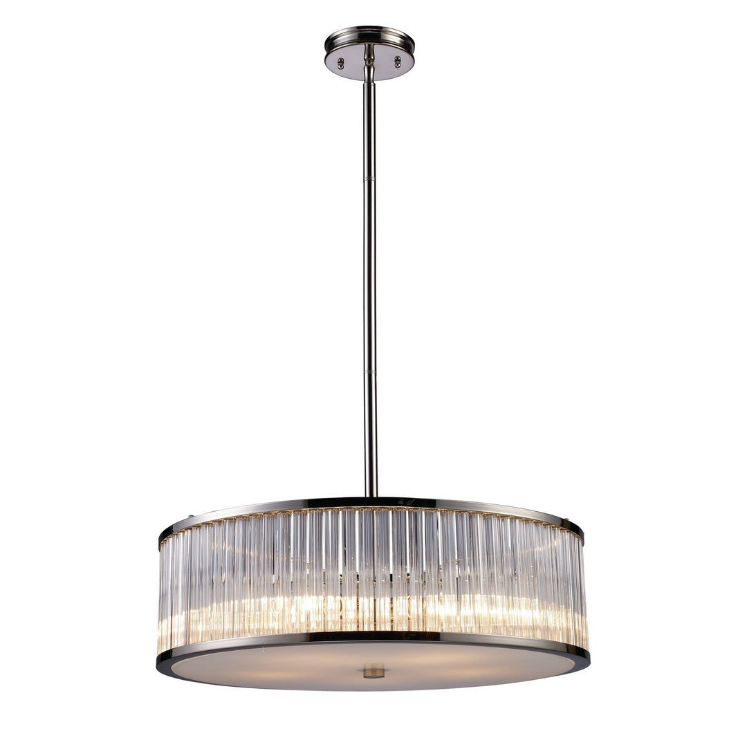 Elk Braxton 10129/5 Pendant Light - Polished Nickel