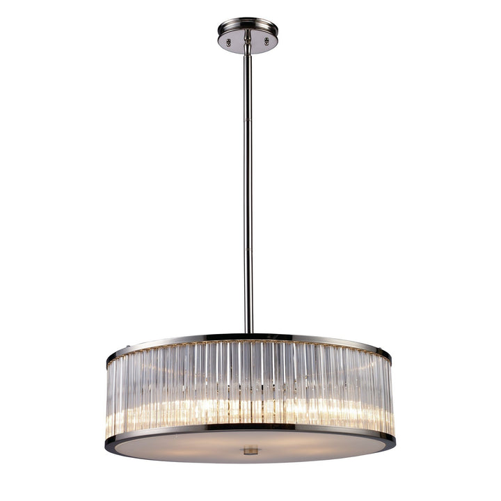 Elk Braxton 10129/5 Pendant Light - Polished Nickel