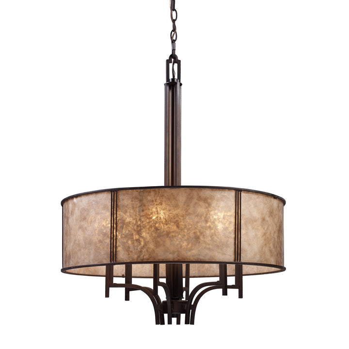 Elk Barringer 15034/6 Pendant Light - Aged Bronze
