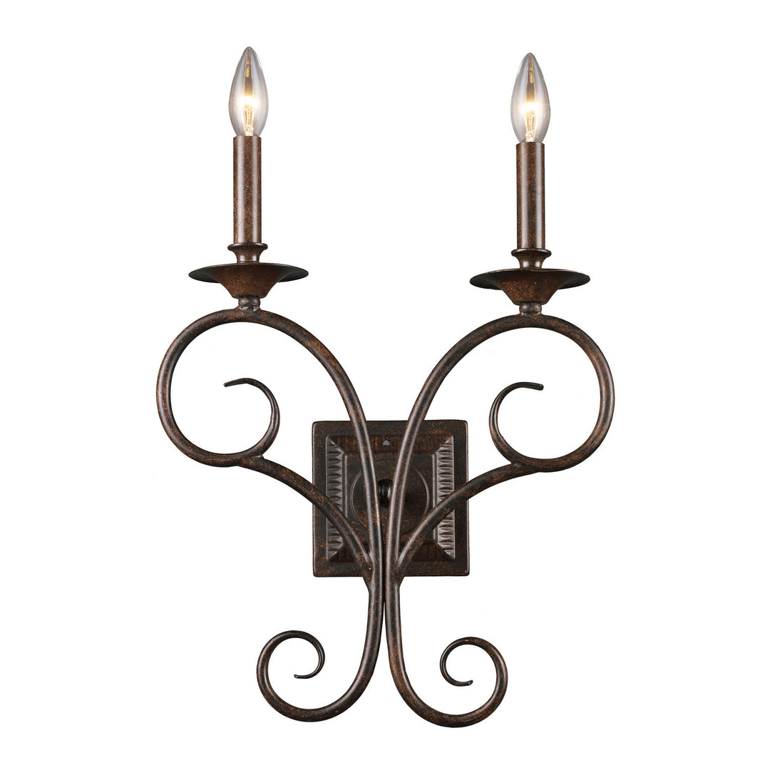 Elk Gloucester 15040/2 Wall Sconce Light - Weathered Bronze