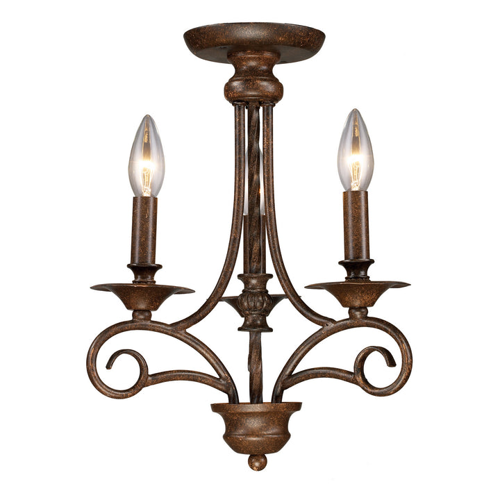 Elk Gloucester 15041/3 Chandelier Light - Weathered Bronze