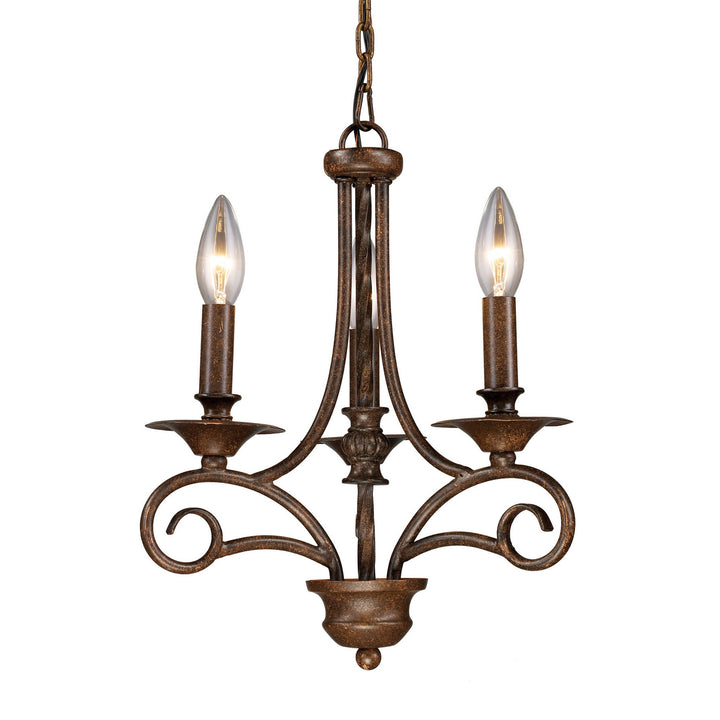 Elk Gloucester 15041/3 Chandelier Light - Weathered Bronze