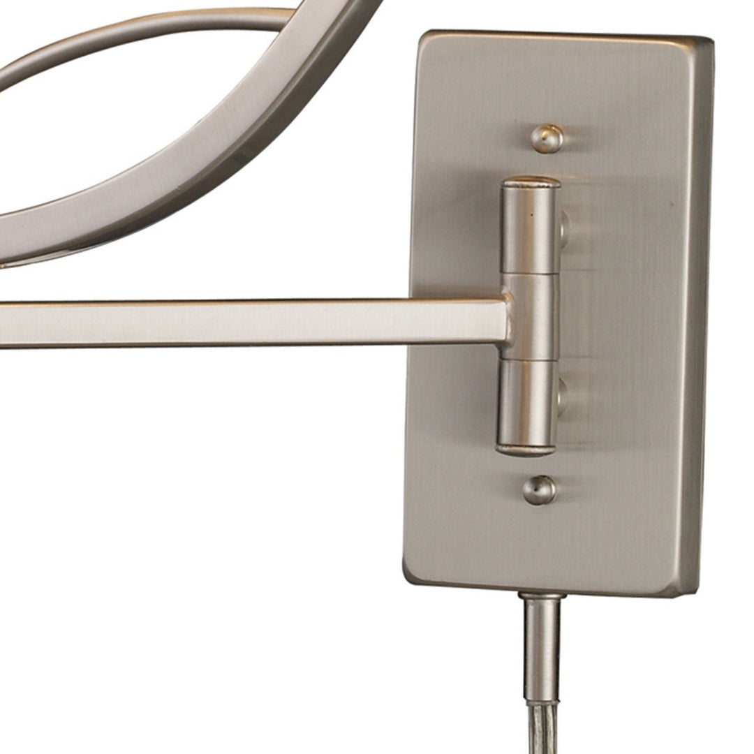 Elk Lighting 17016/1  Elysburg Lamp Satin Nickel