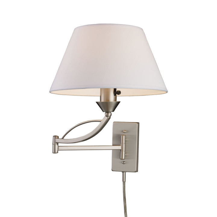 Elk Lighting 17016/1  Elysburg Lamp Satin Nickel