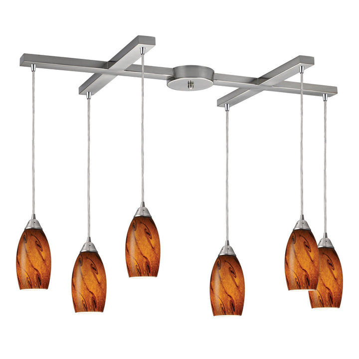 Elk Galaxy 20001/6BG Pendant Light - Satin Nickel