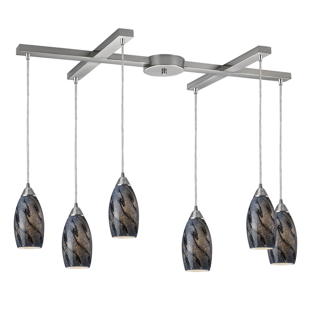 Elk Galaxy 20001/6SG Pendant Light - Satin Nickel