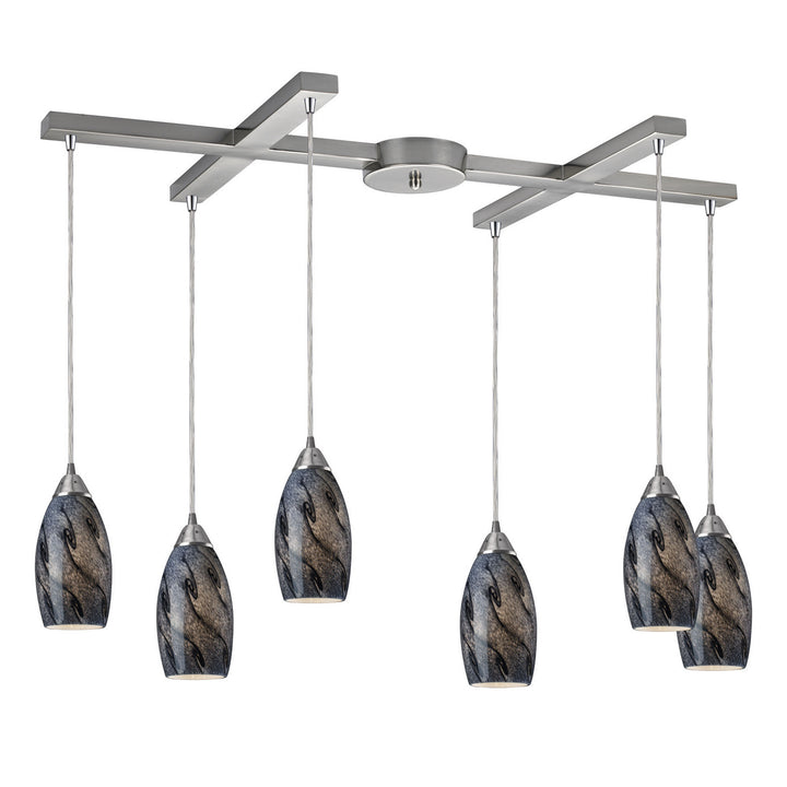 Elk Galaxy 20001/6SG Pendant Light - Satin Nickel