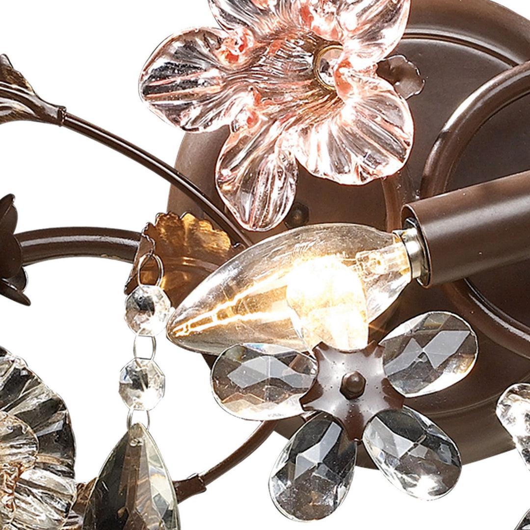 Elk Cristallo Fiore 20075/3 Bath Vanity Light 30 in. wide - Deep Rust