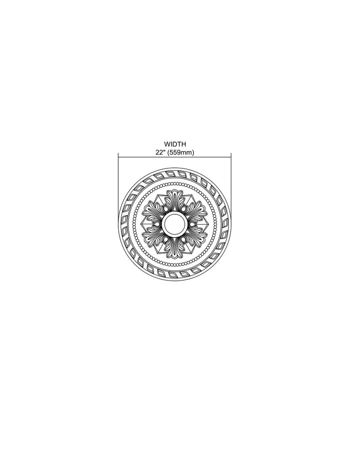 Elk Lighting M1005WH  Corinthian Home Decor White