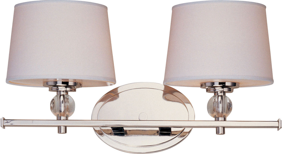 Maxim Rondo 12762WTPN Bath Vanity Light 17 in. wide - Polished Nickel