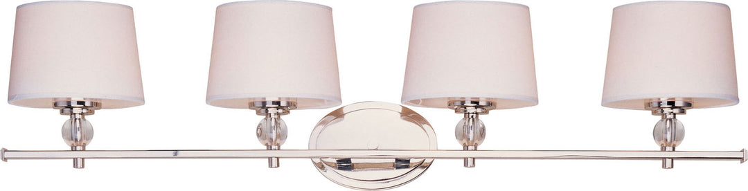 Maxim Rondo 12764WTPN Bath Vanity Light 37 in. wide - Polished Nickel