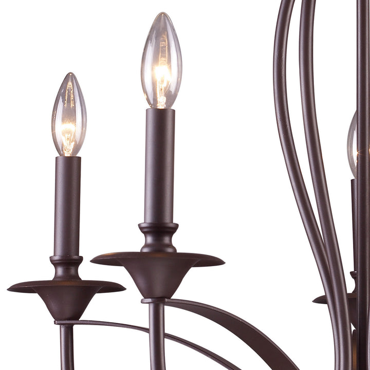 Elk Medford 61032-5 Chandelier Light - Oiled Bronze