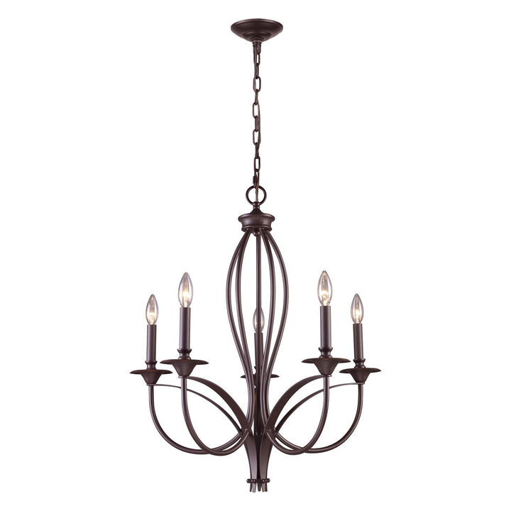 Elk Medford 61032-5 Chandelier Light - Oiled Bronze